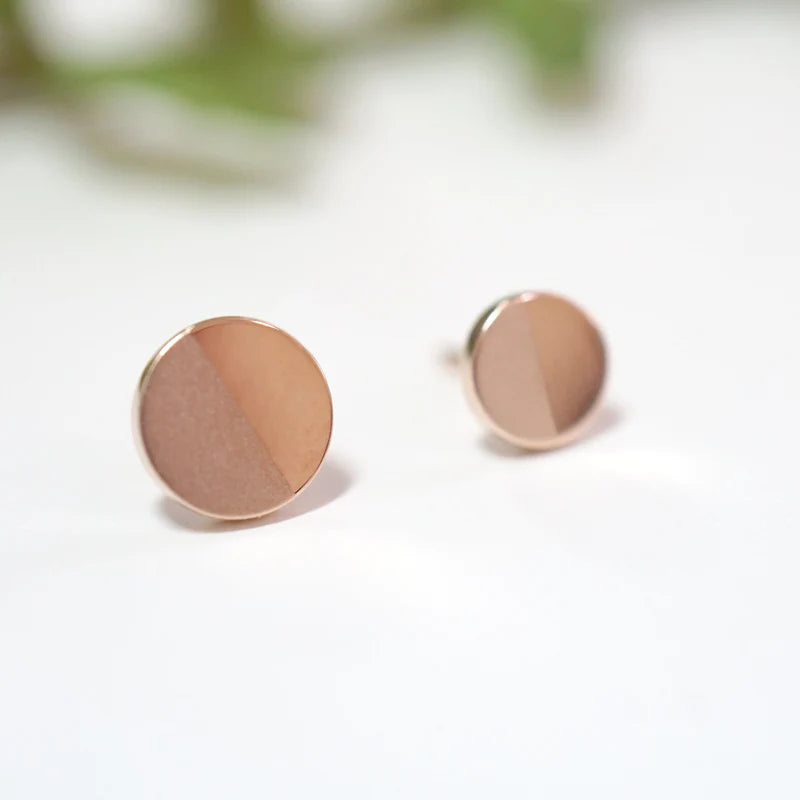 Solid Gold Flat Disc Half Matte — Modern Mood