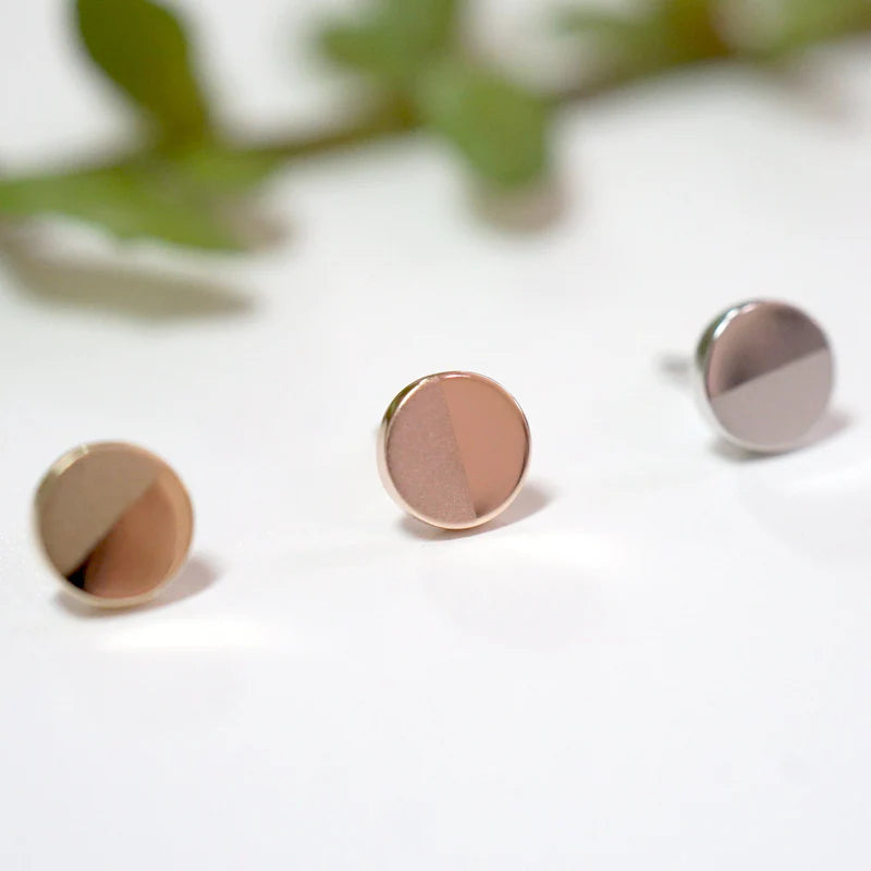 Solid Gold Flat Disc Half Matte — Modern Mood