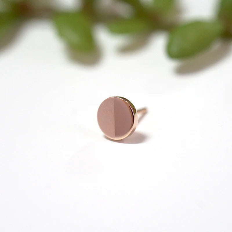Solid Gold Flat Disc Half Matte — Modern Mood