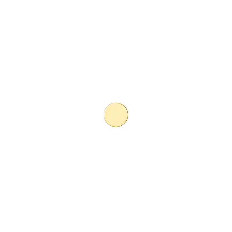 Solid Gold Flat Disc from Modern Mood