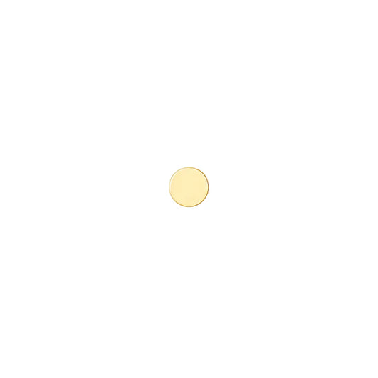 Solid Gold Flat Disc from Modern Mood