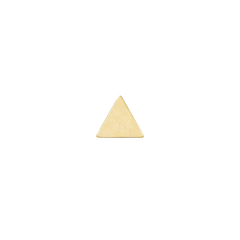 Solid Gold Flat Triangle — Modern Mood