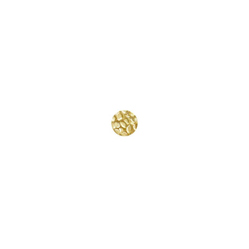 Solid Gold Hammered Disc from Modern Mood