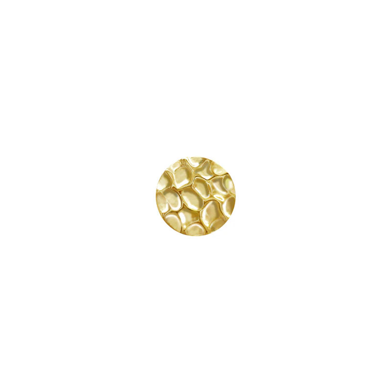 Solid Gold Hammered Disc — Modern Mood