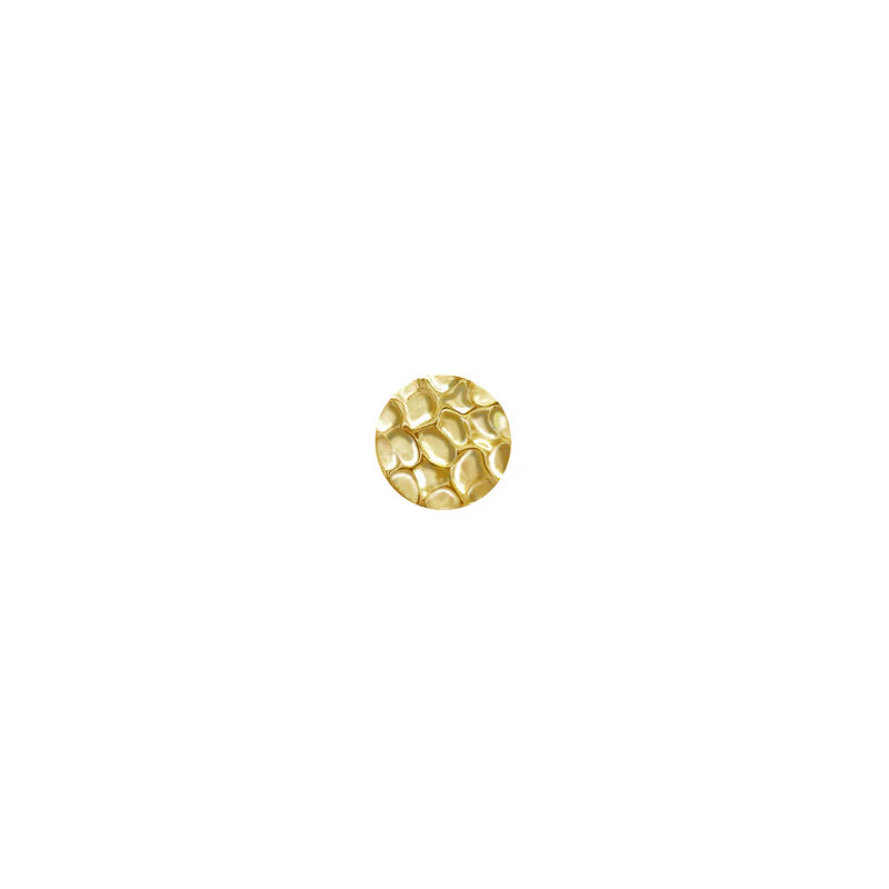 Solid Gold Hammered Disc — Modern Mood