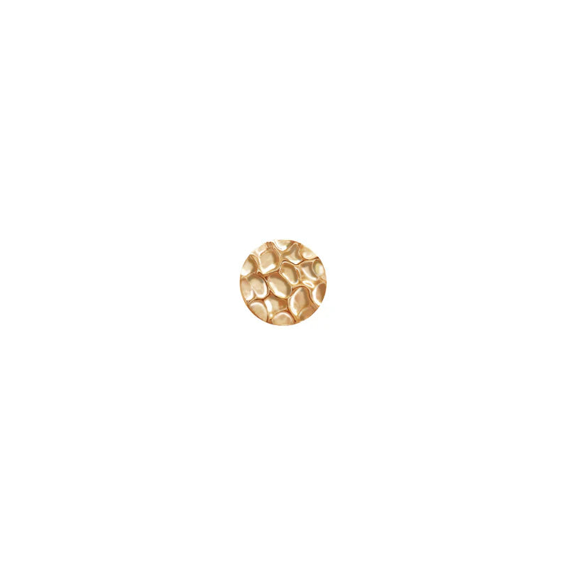 Solid Gold Hammered Disc — Modern Mood