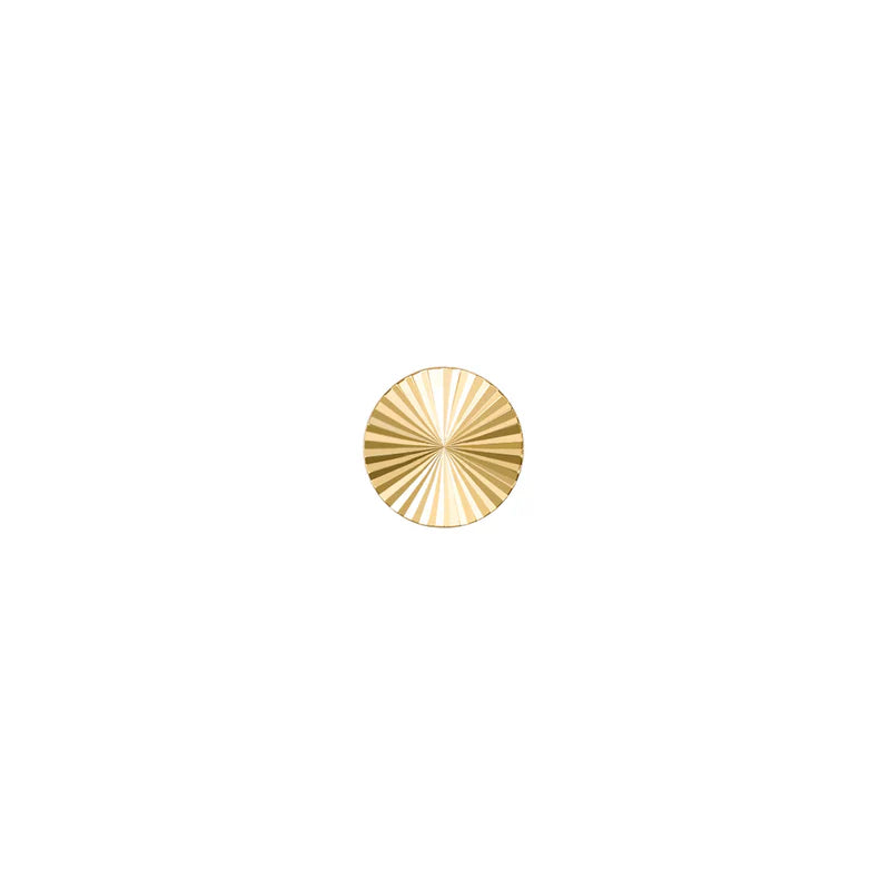 Solid Gold Ray Textured Disc — Modern Mood