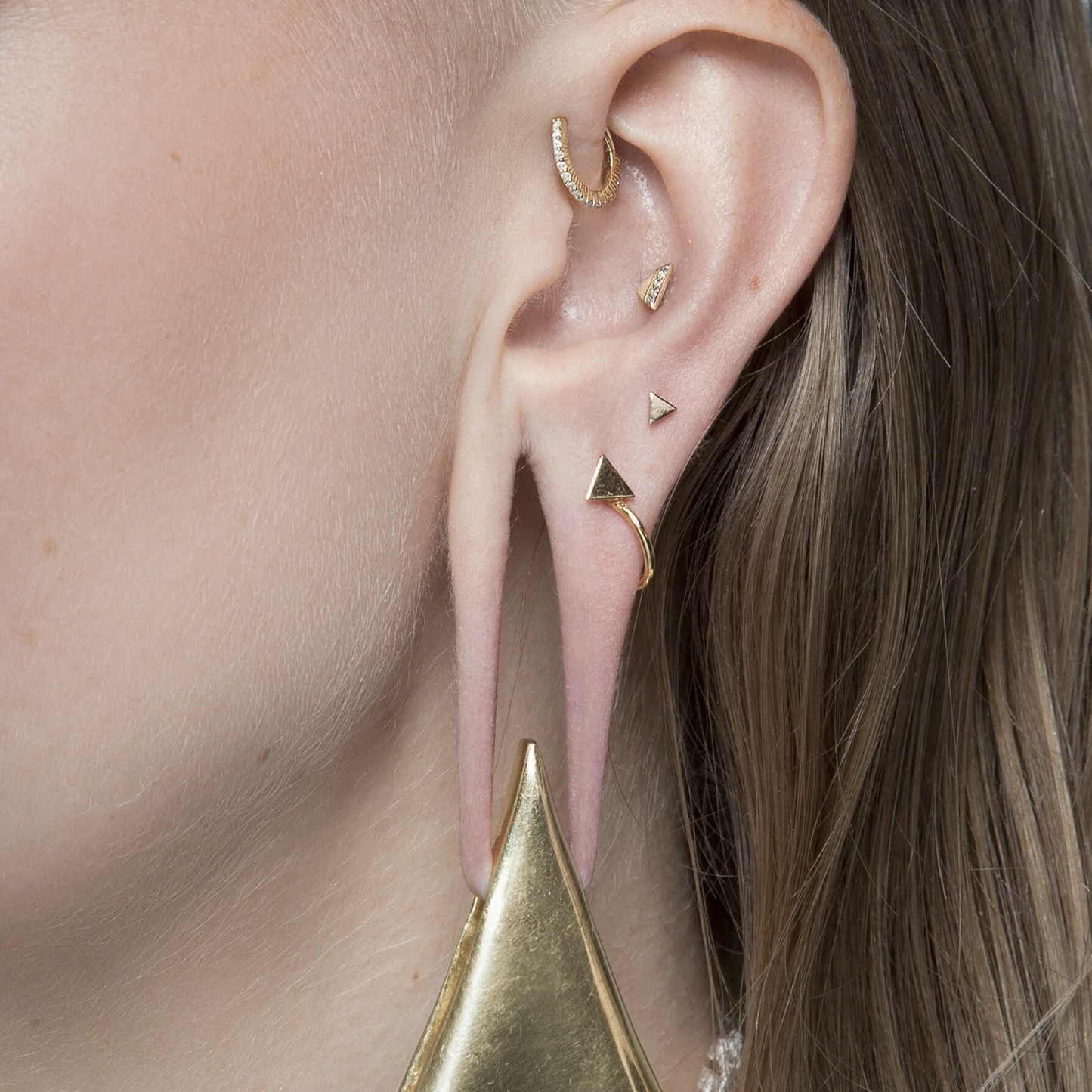 Solid Gold Triangle From Buddha