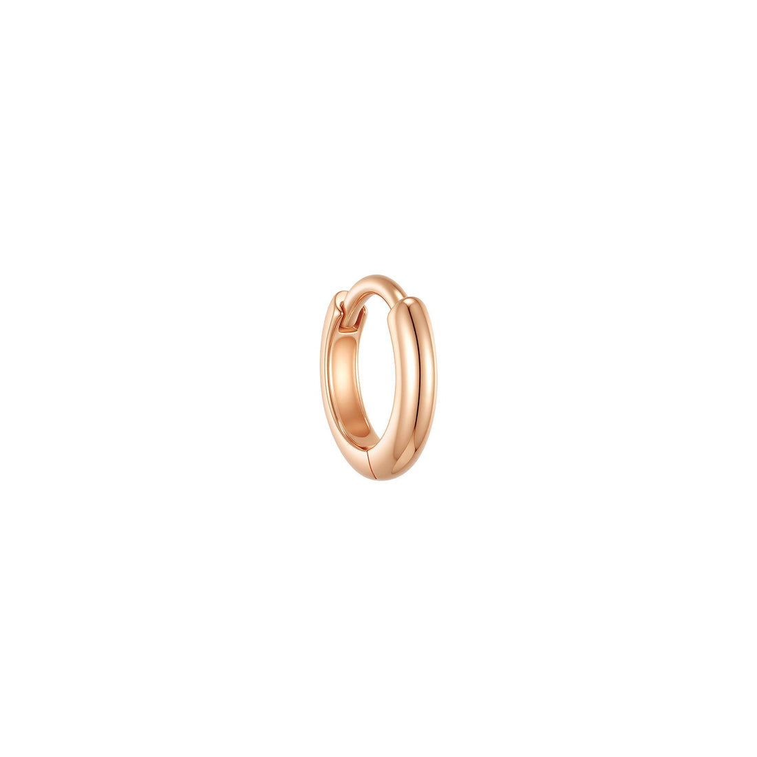Curved Post Huggie - Solid gold