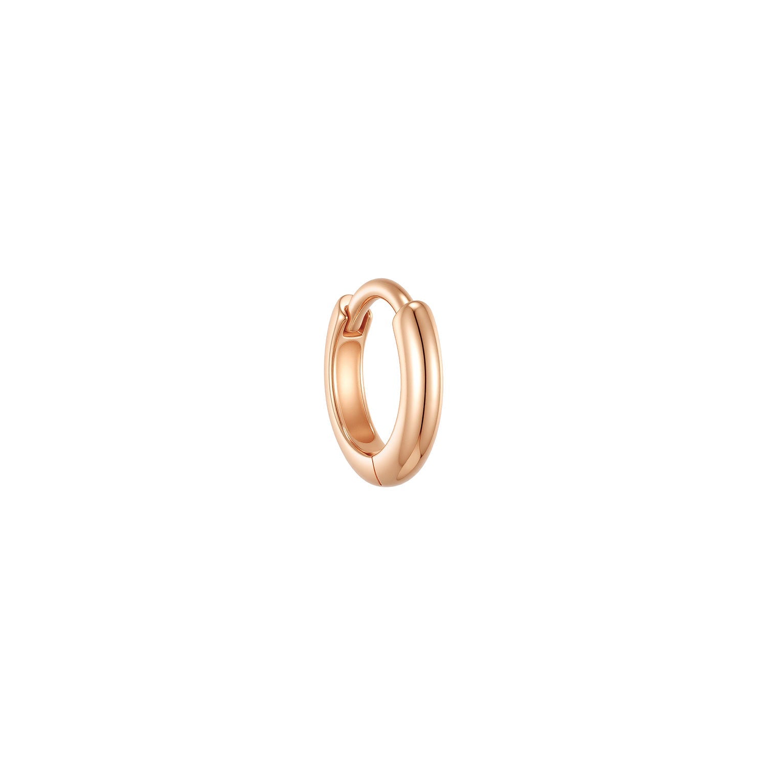 Curved Post Huggie - Solid gold