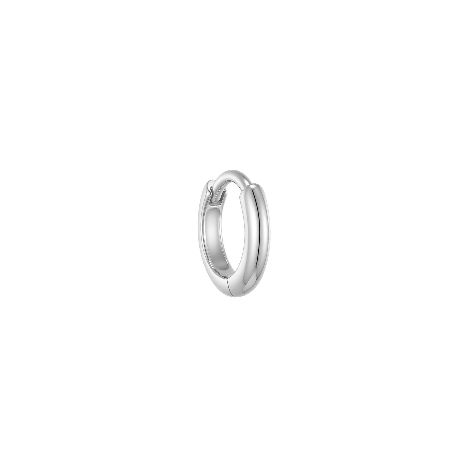 Curved Post Huggie - Solid gold