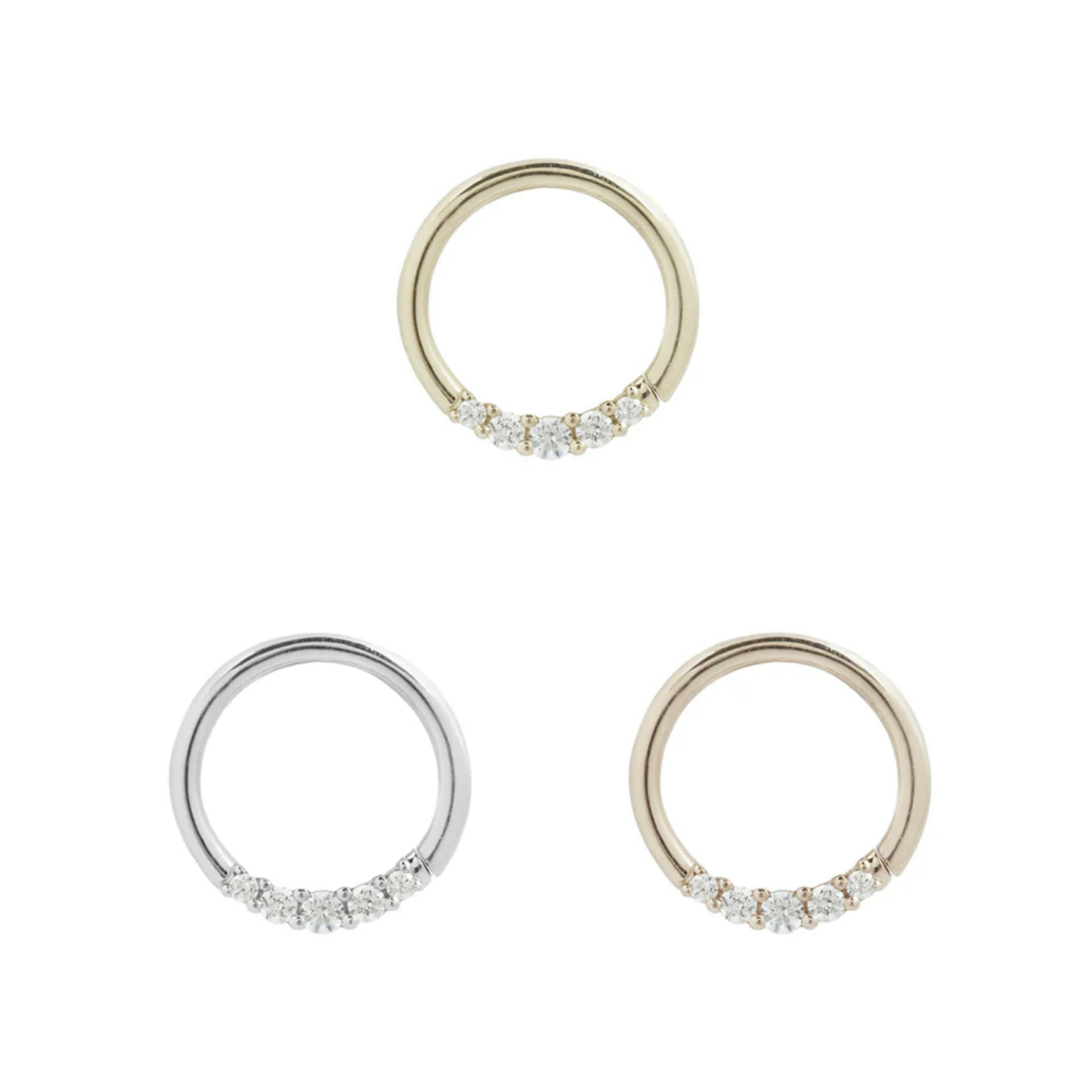 Sophia Seam Ring with CZ — Buddha