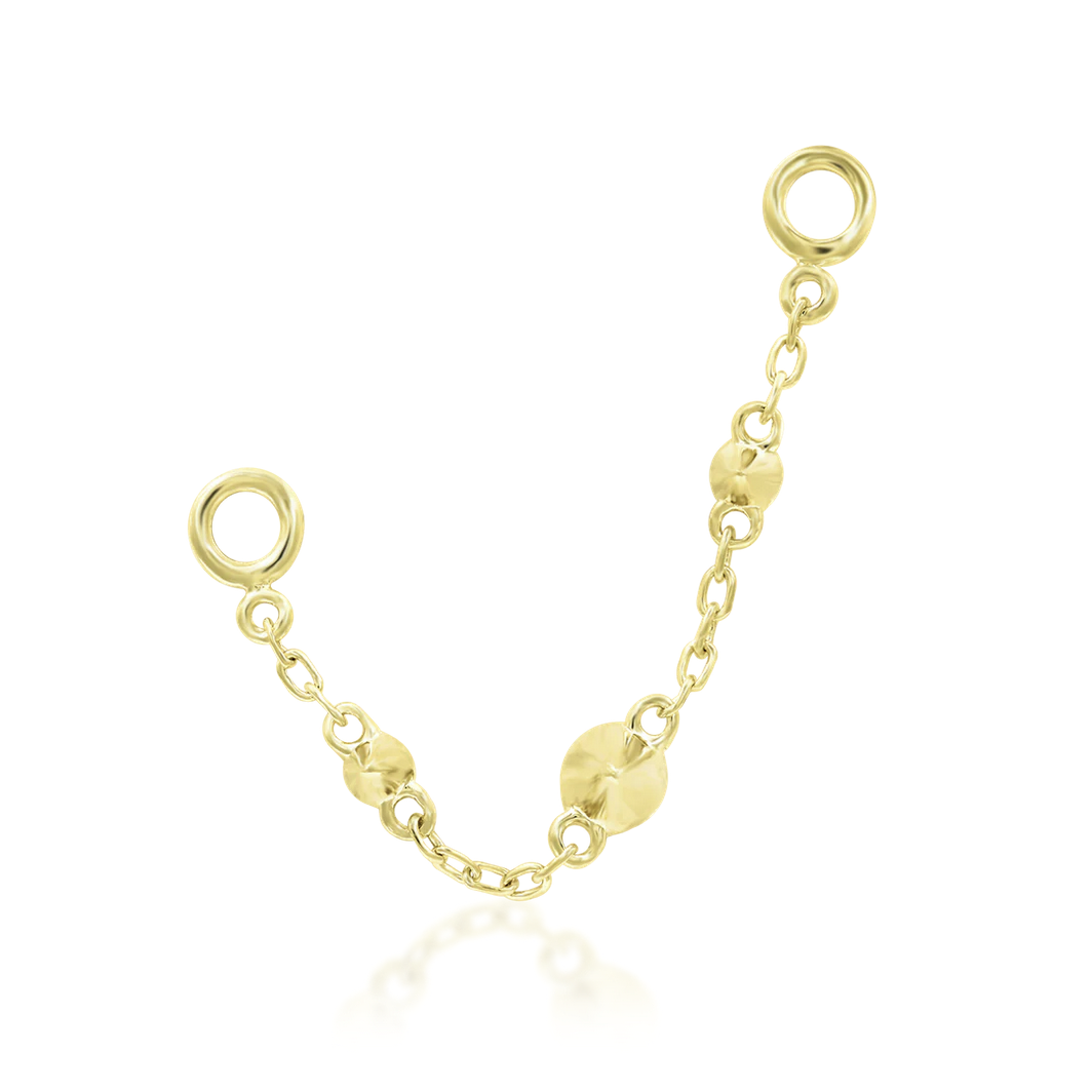 Spiked Chain from Junipurr Yellow and Rose Gold (Vault)