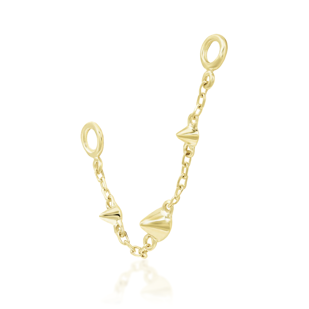 Spiked Chain from Junipurr Yellow and Rose Gold (Vault) — Junipurr