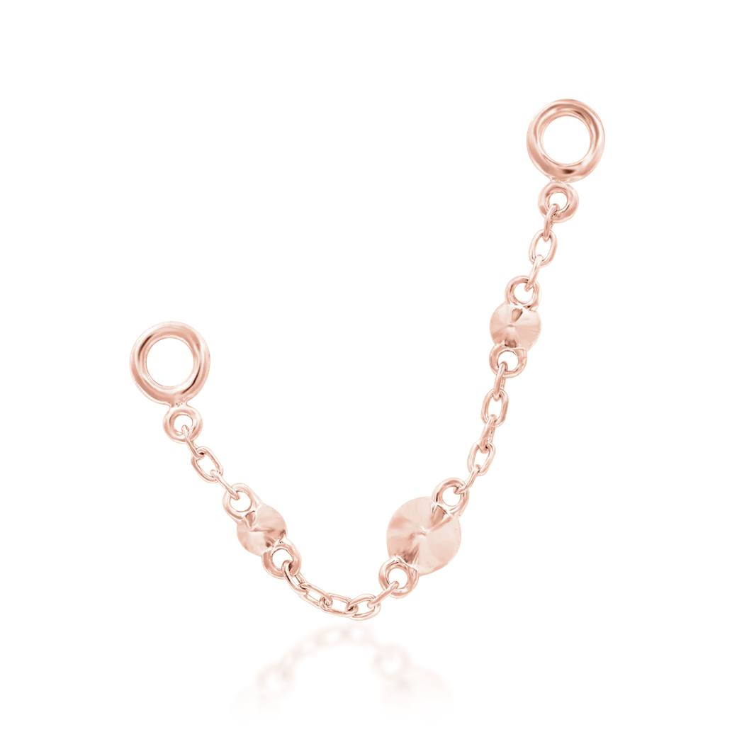 Spiked Chain from Junipurr Yellow and Rose Gold (Vault) — Junipurr