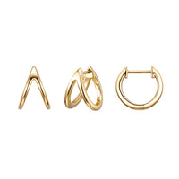Split Huggie - Solid Gold