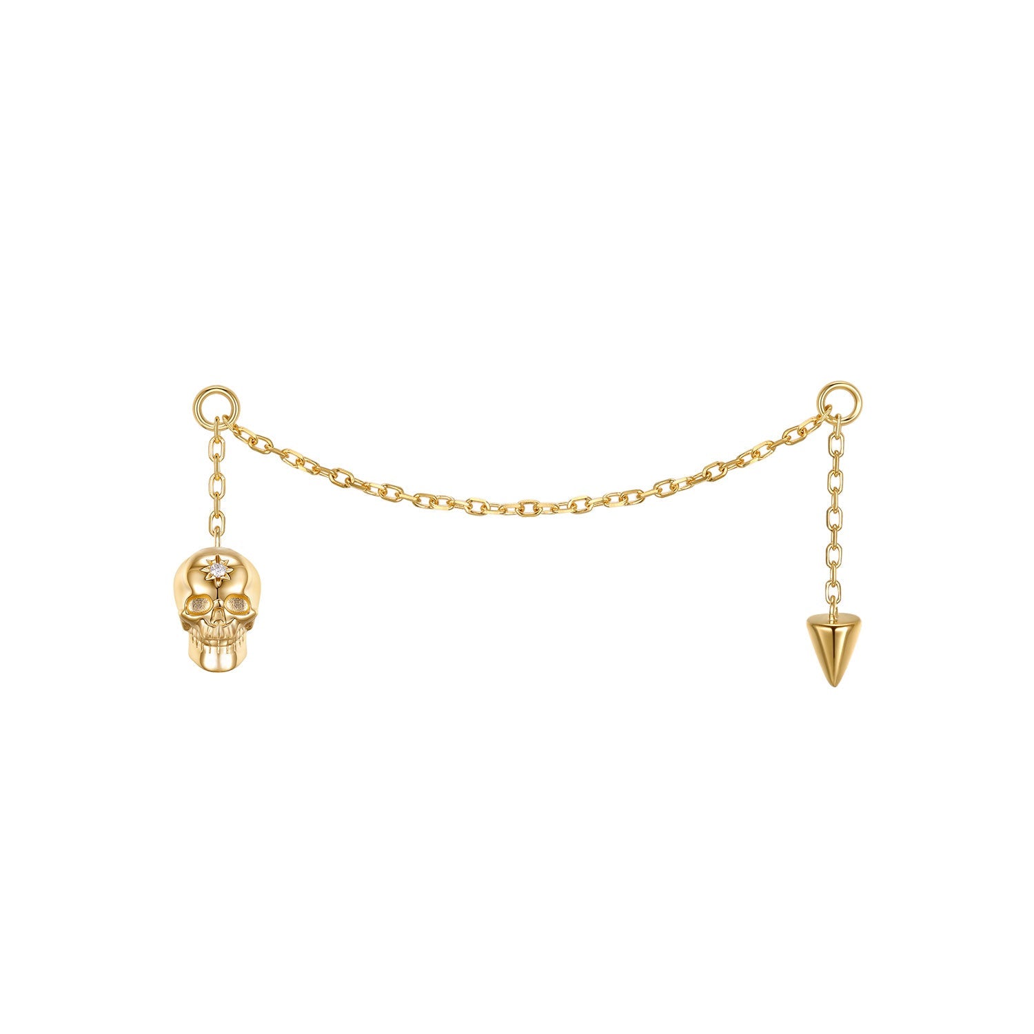 Stardust Skull and Spike Chain