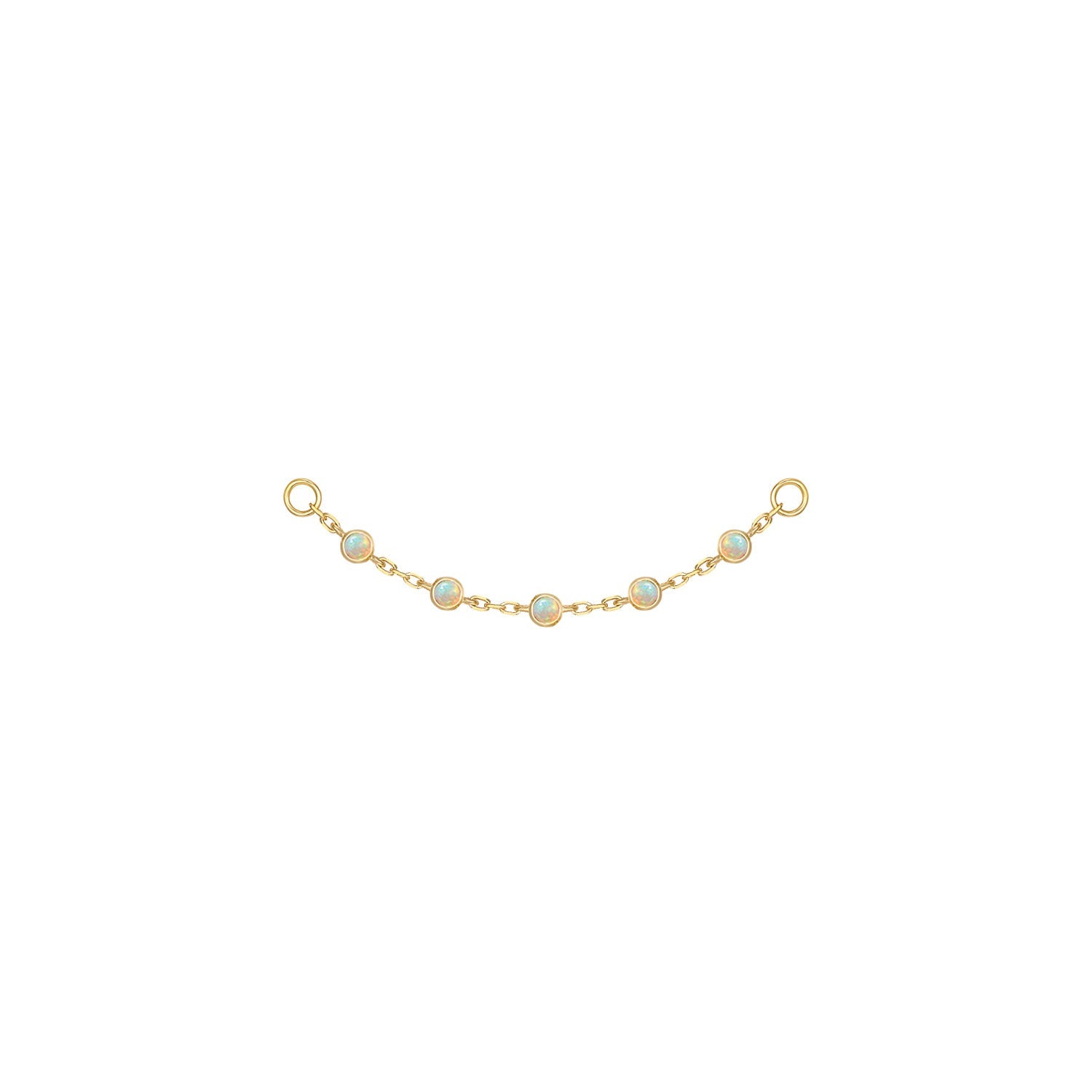 Station Chain - 5 Cabochon