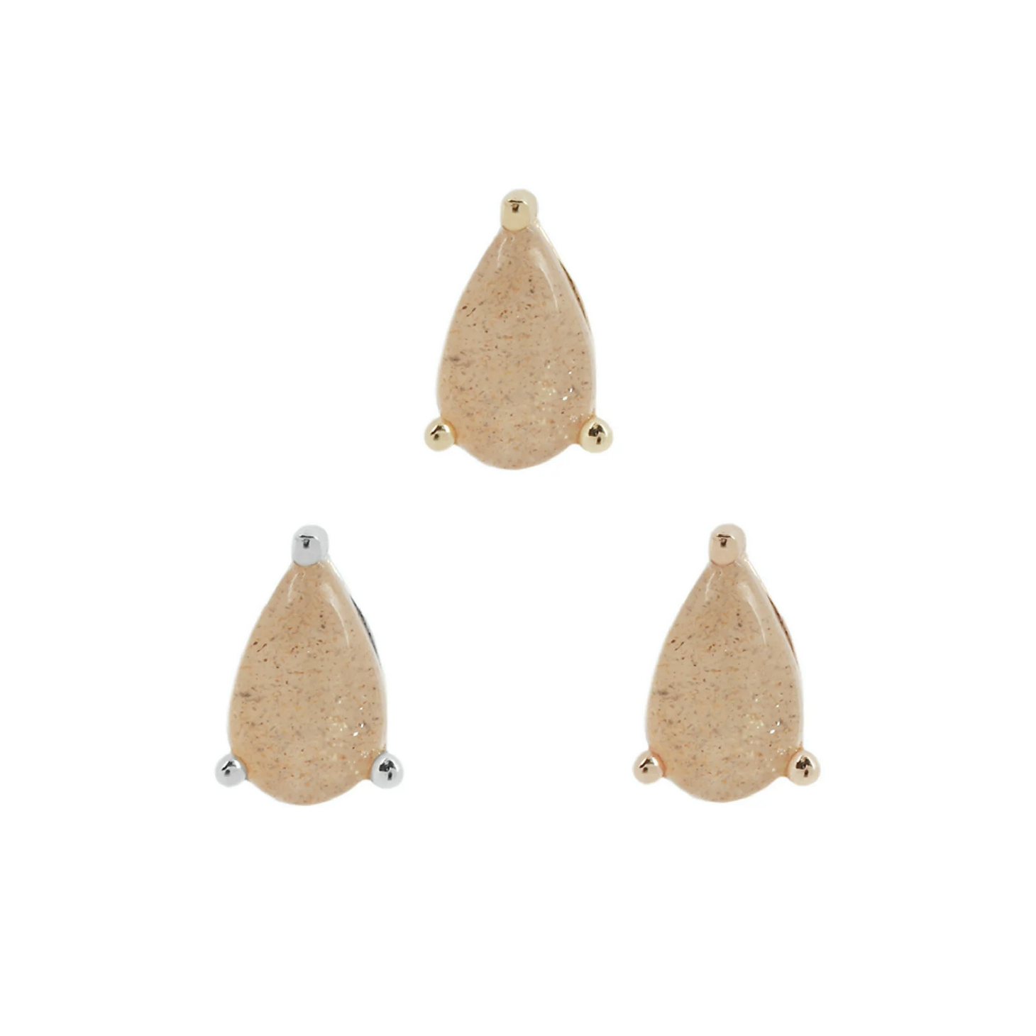 Prong Pear with Sunstone From Buddha