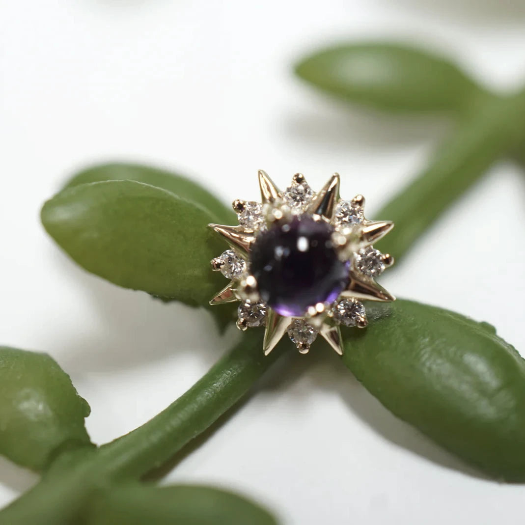 Surya with Cabochon Gemstone — Modern Mood