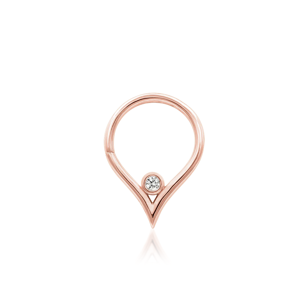 Susie Seam Ring with CZ from Junipurr (Vault)