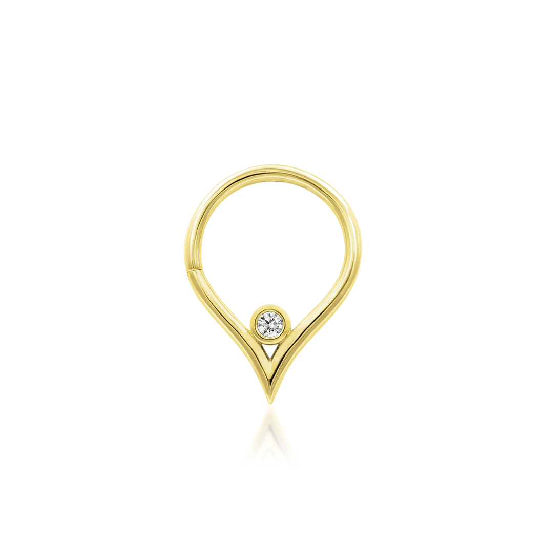 Susie Seam Ring with CZ from Junipurr (Vault)