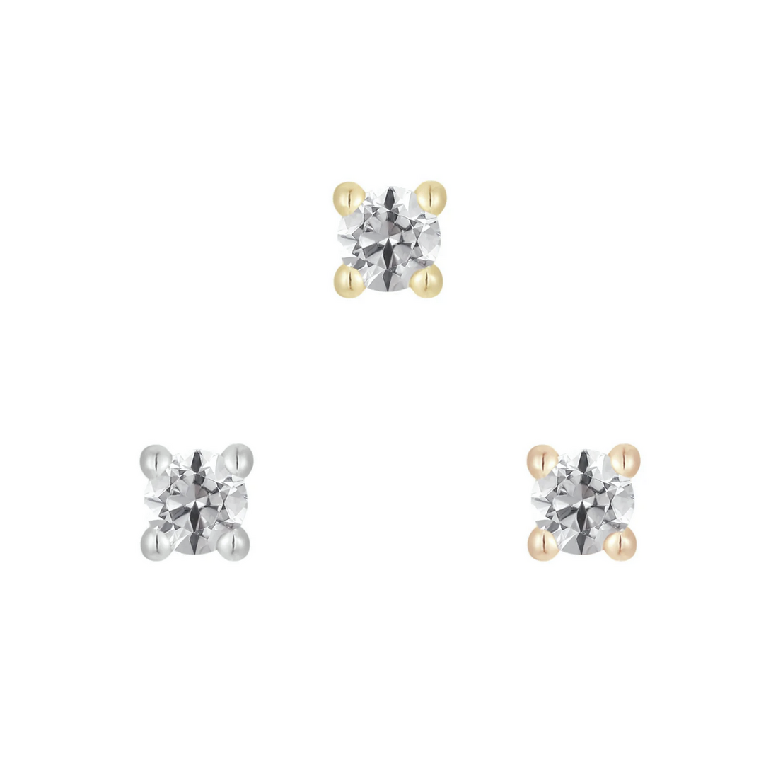 Prong Set Gem with Swarovski CZ — Buddha