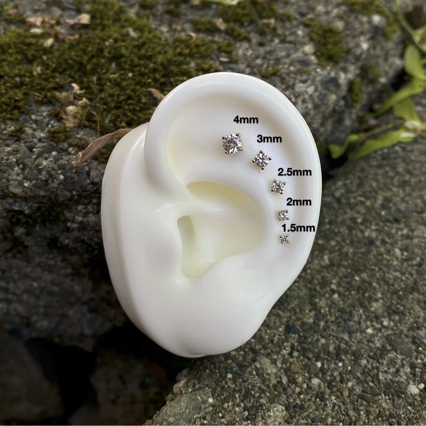 Prong Set Gem with Swarovski CZ From Buddha