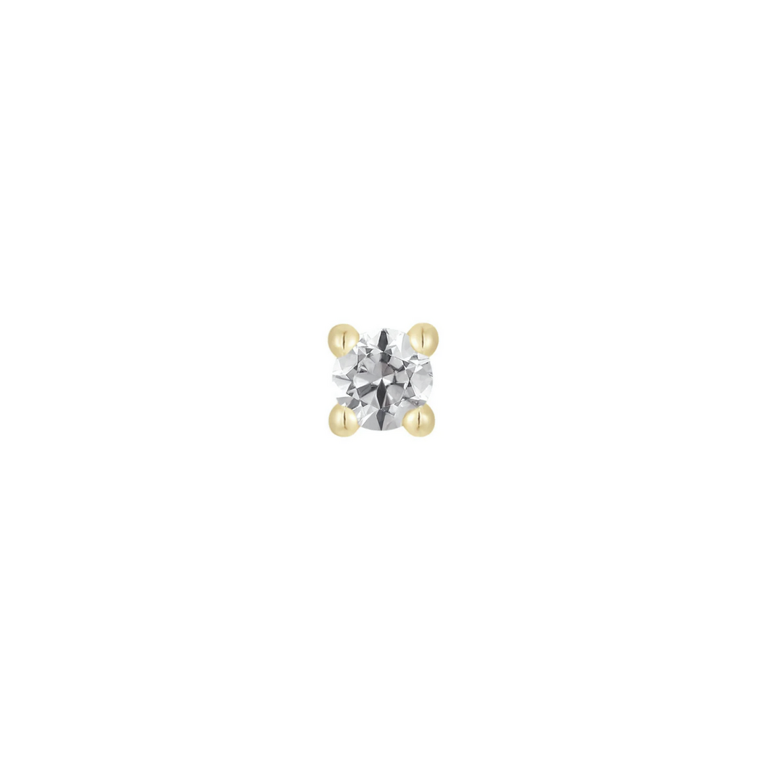 Prong Set Gem with Swarovski CZ — Buddha