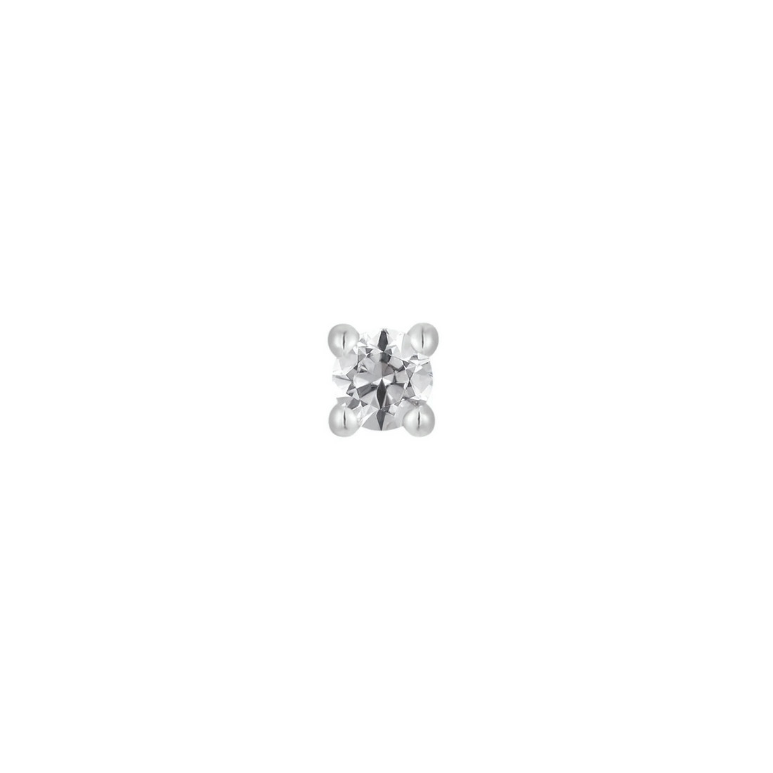 Prong Set Gem with Swarovski CZ — Buddha