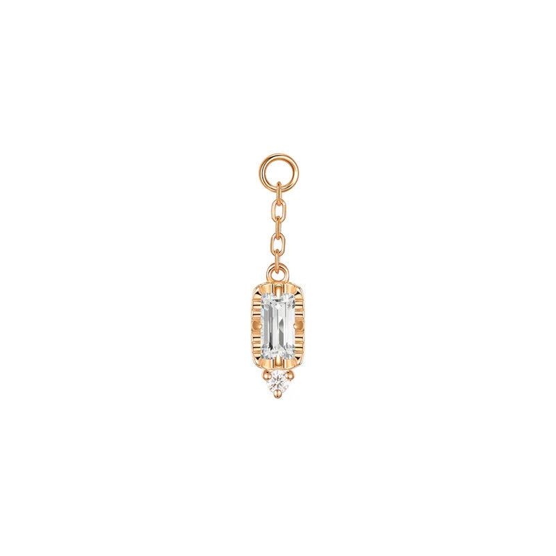Sylvie on Chain Charm Diamond — Modern Mood