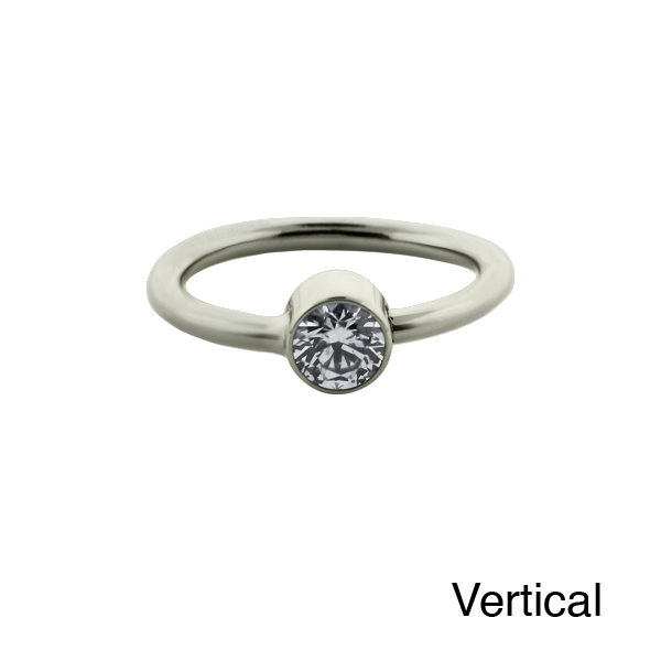 Titanium Fixed Bezel Ring