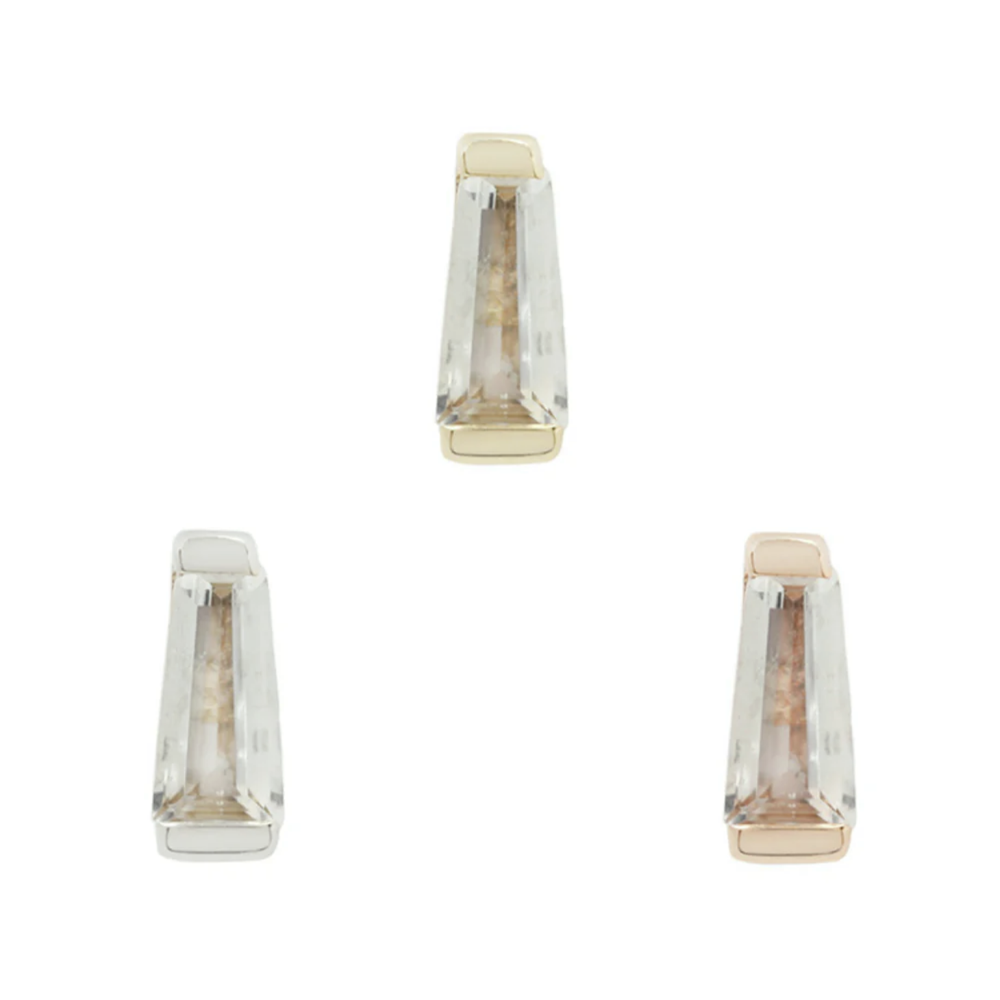 Tapered Baguette CZ — Buddha