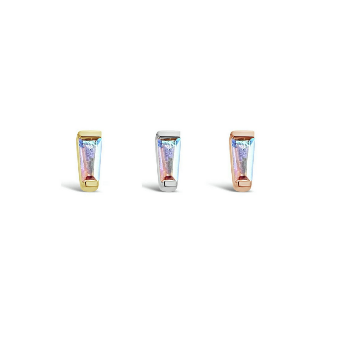 Tapered Baguette Mercury Mist Topaz — Buddha