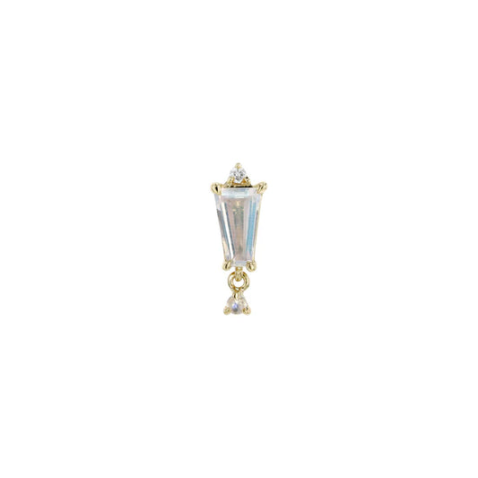 The Icon With Tapered Baguette Moonstone from Modern Mood