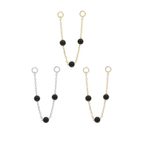 3 Bead Agate Chain — Buddha
