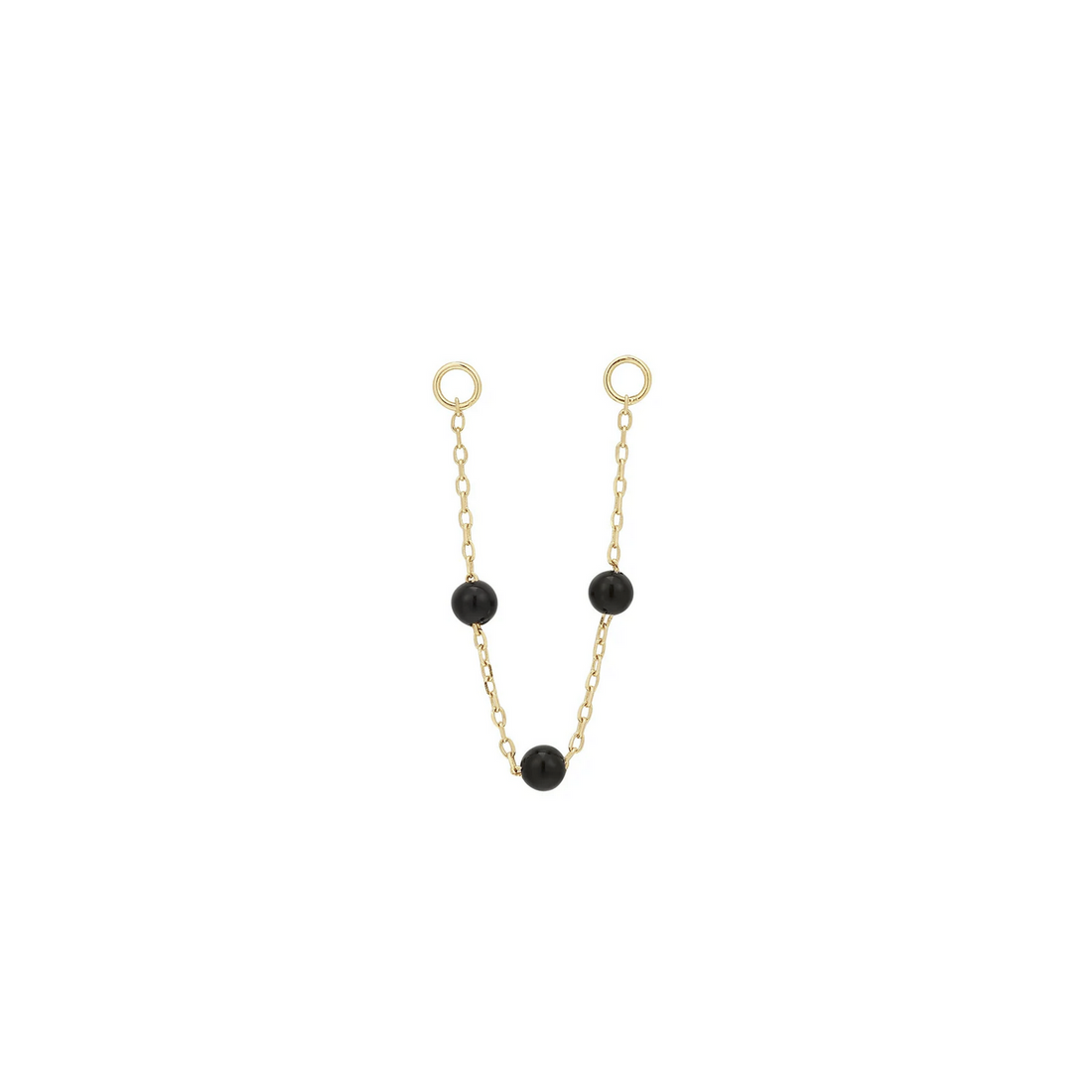 3 Bead Agate Chain — Buddha