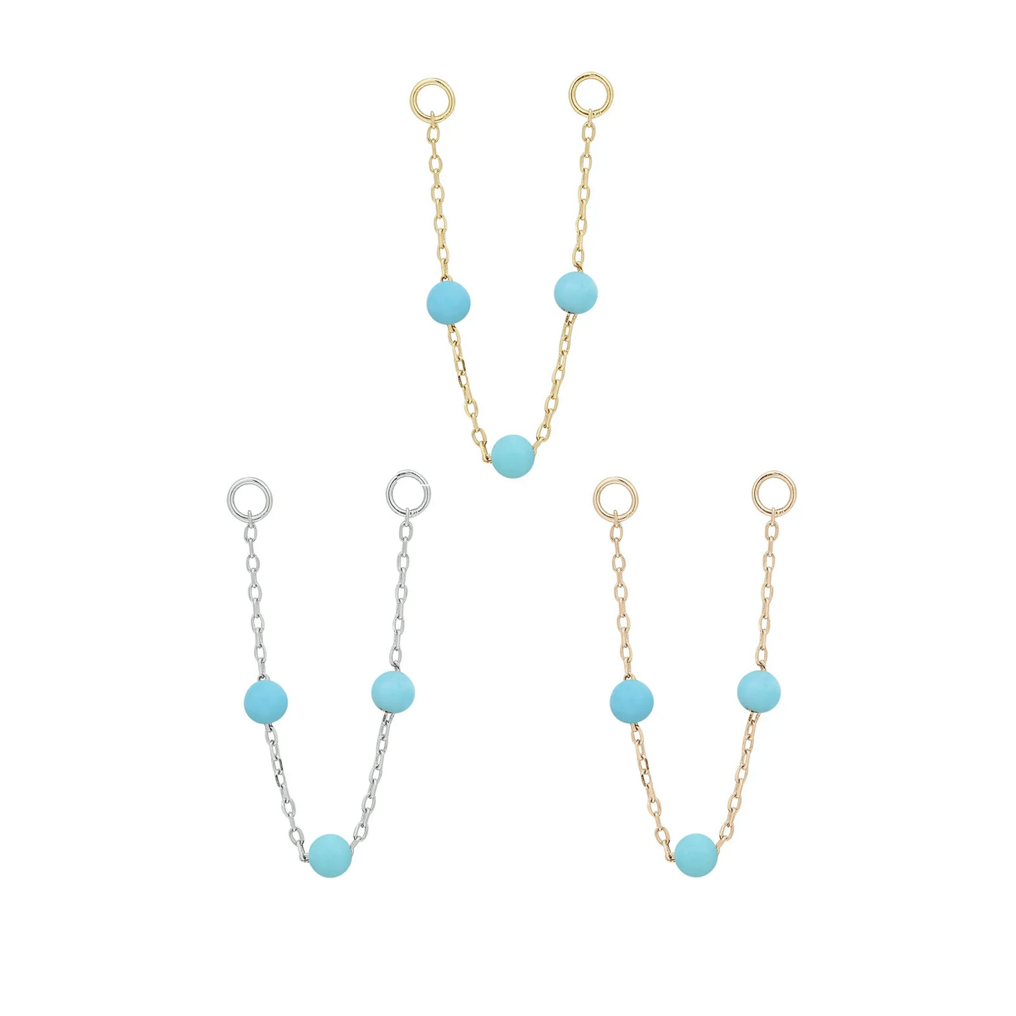 3 Bead Turqouise Chain From Buddha