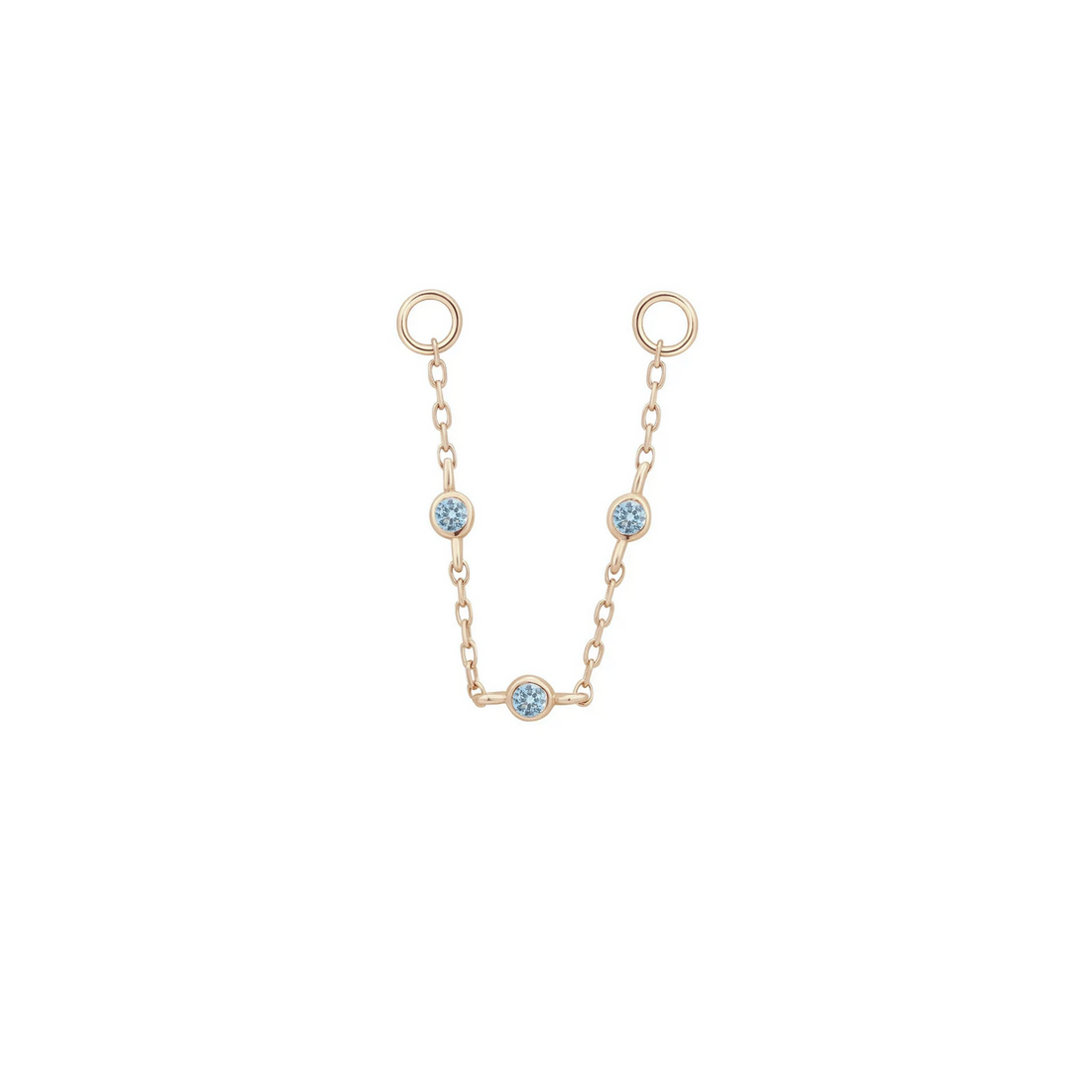 3 Bezel London Blue Topaz Chain — Buddha
