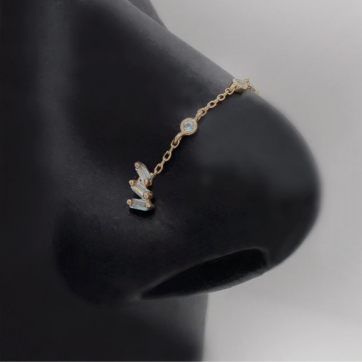 3 Bezel London Blue Topaz Chain — Buddha