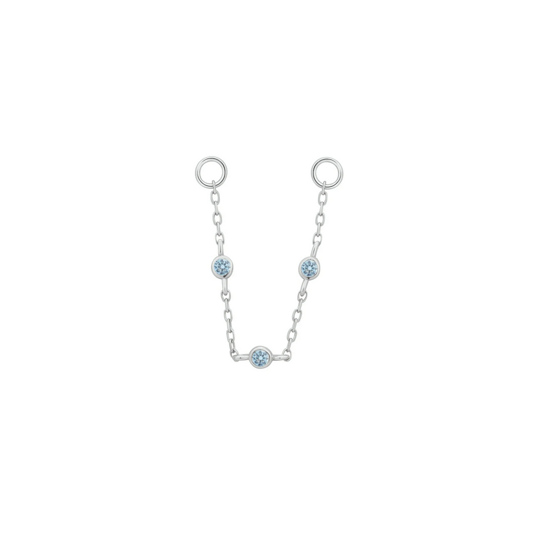 3 Bezel London Blue Topaz Chain — Buddha