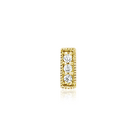 Three Gem Millgrain CZ Bar — Junipurr