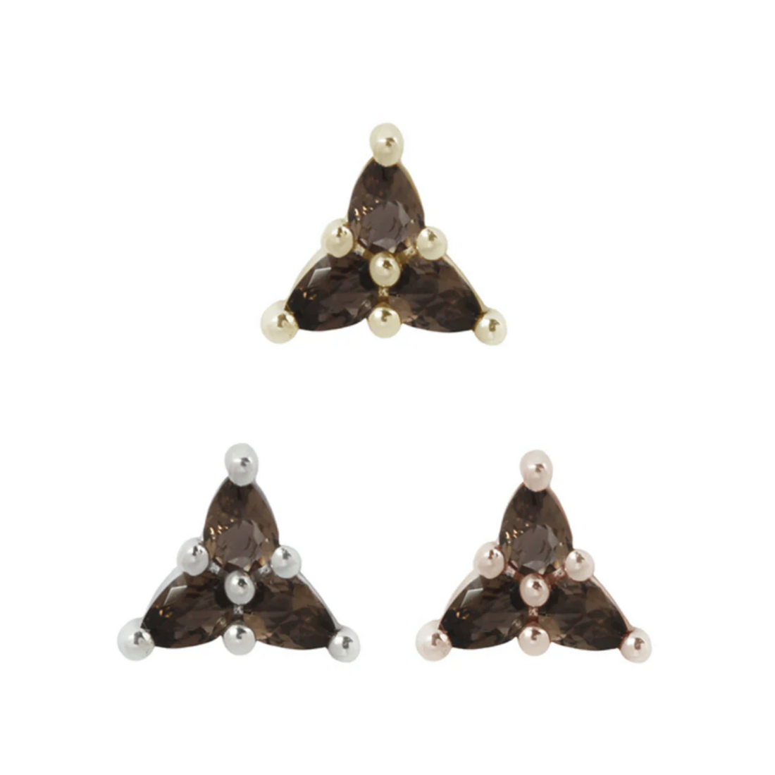 3 Little Pears Smoky Quartz — Buddha