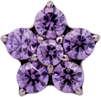 Titanium Flower Gem (5 petals)