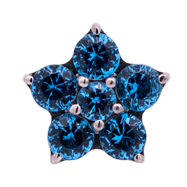 Titanium Flower Gem (5 petals)