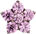 Titanium Flower Gem (5 petals)