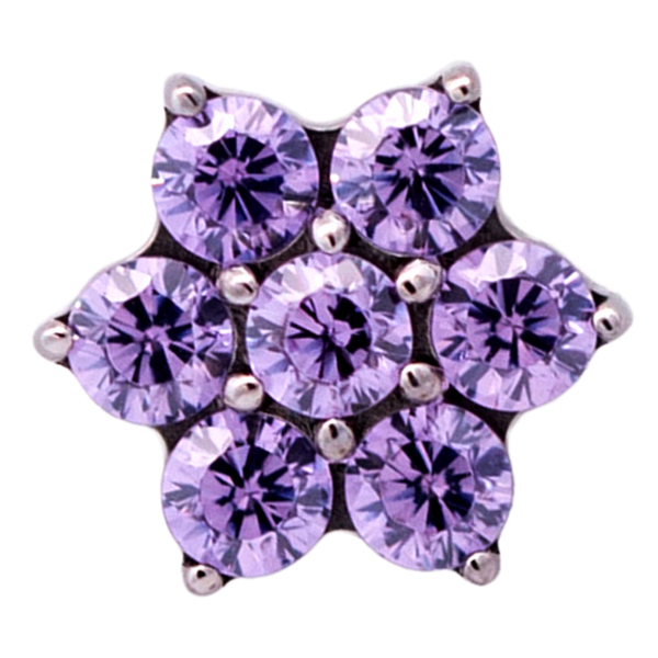 Titanium Flower Gem (6 petals)