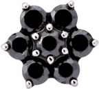 Titanium Flower Gem (6 petals)