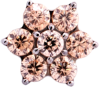 Titanium Flower Gem (6 petals)
