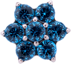 Titanium Flower Gem (6 petals)